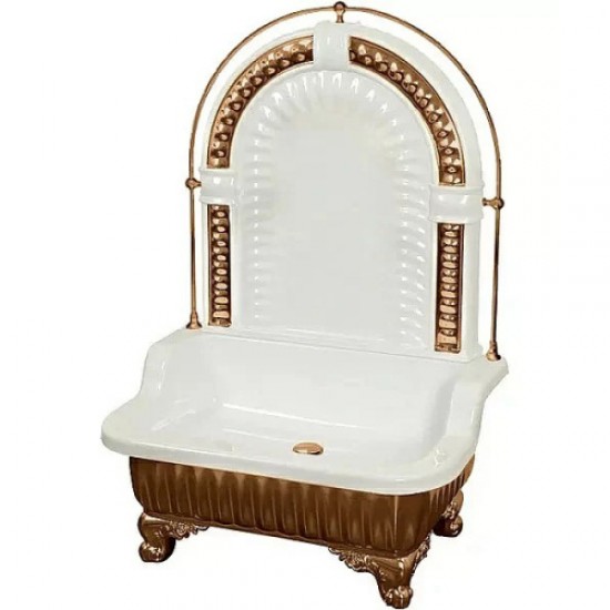 Раковина напольная Migliore Olivia Zampa галерея бронза 26299 Hanex