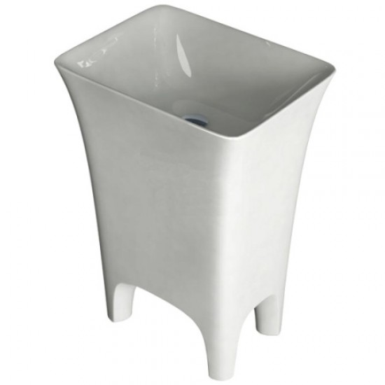 Раковина напольная ArtCeram Cow свободностоящая CWL004 01 00 bi Hanex