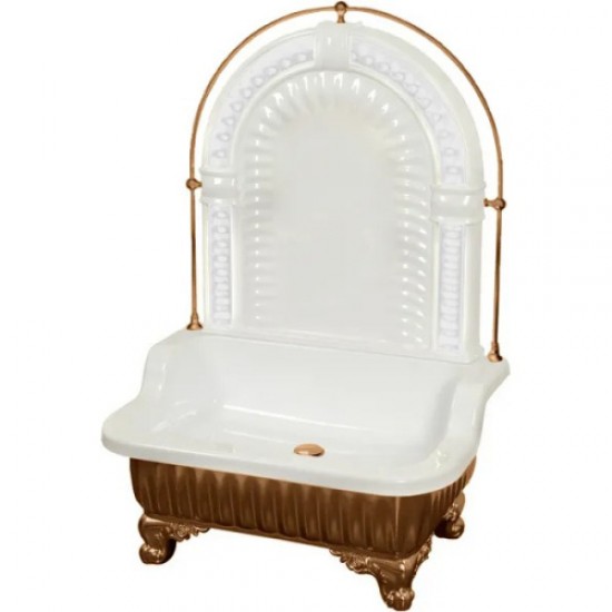 Раковина напольная Migliore Olivia Zampa галерея бронза 26301 Hanex