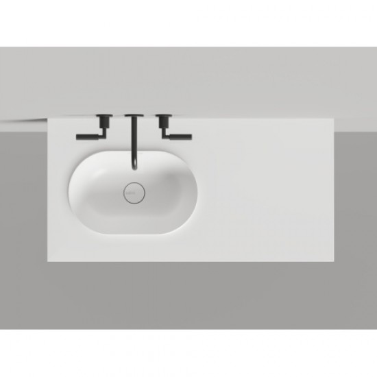 Раковина Salini Onda Edge Oval 200 см белый матовый 14022041MN Hanex