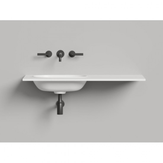 Раковина Salini Onda Edge Oval 200 см белый матовый 14022041MN Hanex