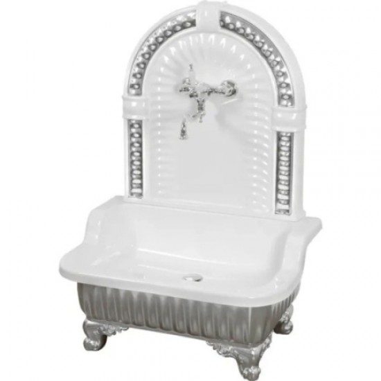 Раковина напольная Migliore Olivia Zampa хром/белый 26262 Hanex