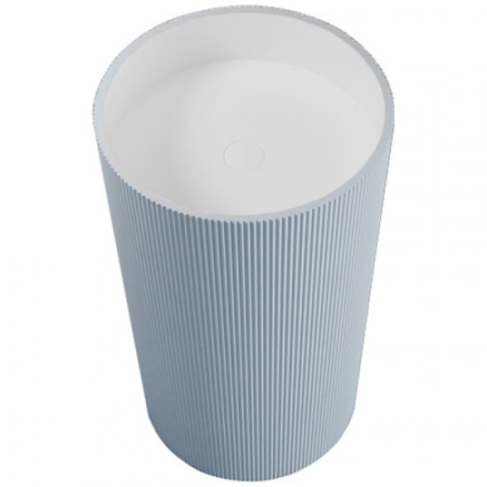 Раковина напольная Abber Stein 50 см голубая AS2501Blau Hanex