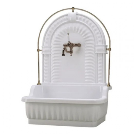 Раковина напольная Migliore Olivia белый/бронза 25114 Hanex