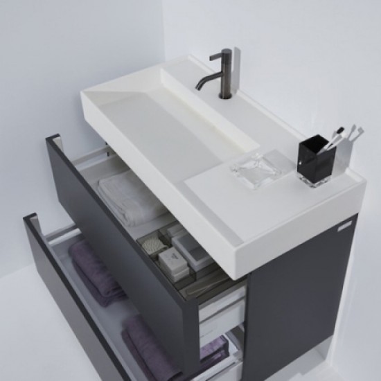 Раковина Laufen Kartell 90 см полка справа 8.1033.8.000.111.1 Hanex