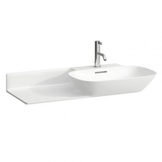 Раковина Laufen Ino 90 см полка слева белая матовая 8.1330.1.757.104.1 Hanex
