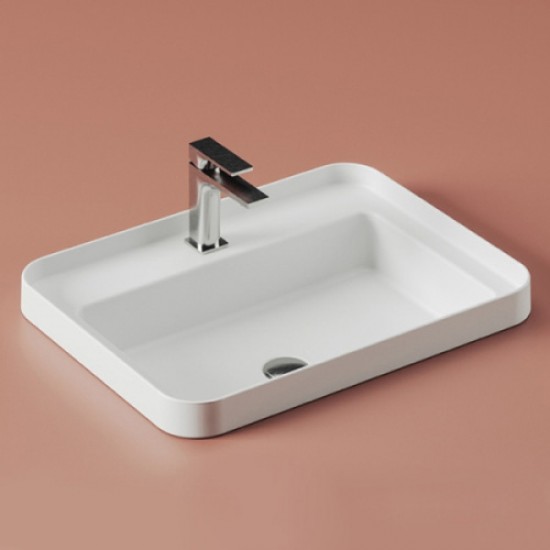 Раковина ArtCeram Fuori Scala 60 см белый матовый TFL034 05 00 bi matt *0 Hanex