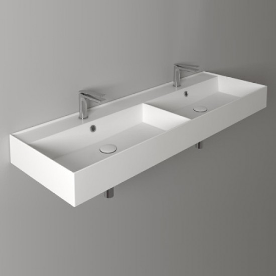 Раковина Simas Agile 141 см двойная AG141D bi*2 Hanex