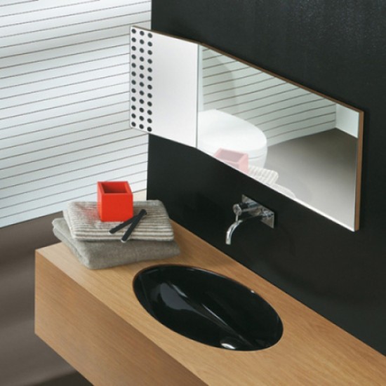 Раковина Simas Lft Spazio 66 см черный глянцевый LFT 74 NE Hanex