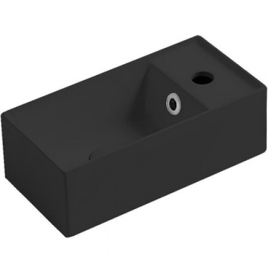 Раковина Simas Agile 40 см правый, черный матовый AG20 nero matt*1