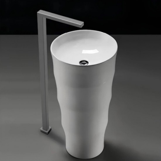 Раковина напольная Ceruttispa Alessia 42 см белая CT7834