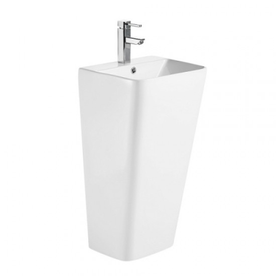 Раковина напольная Azario Fretta Square 44 см белая AZ-302