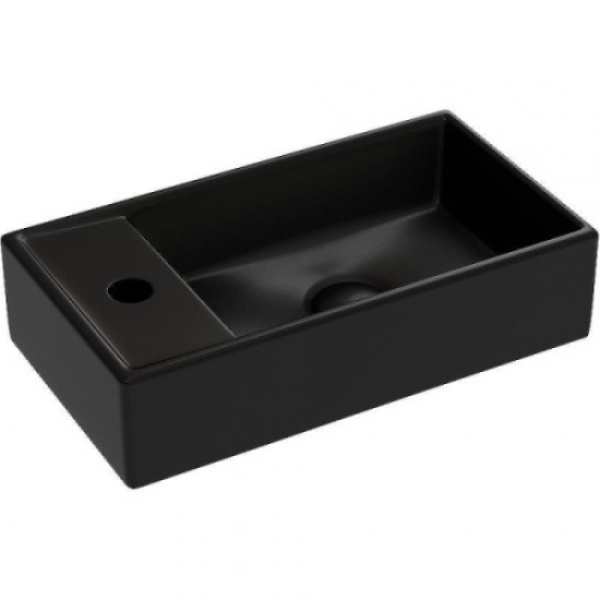 Раковина Ceramica Nova Element 40 см чаша справа черная CN6051RMB