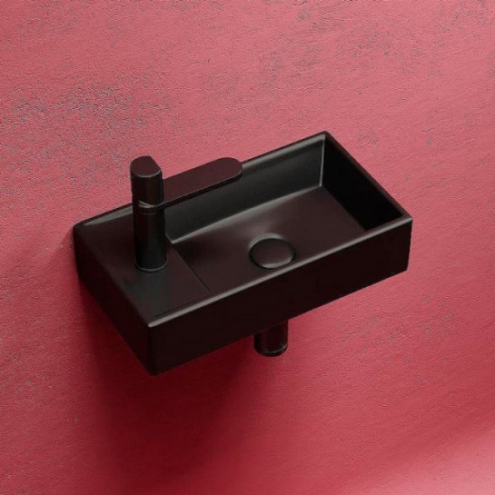 Раковина Ceramica Nova Element 40 см чаша справа черная CN6051RMB