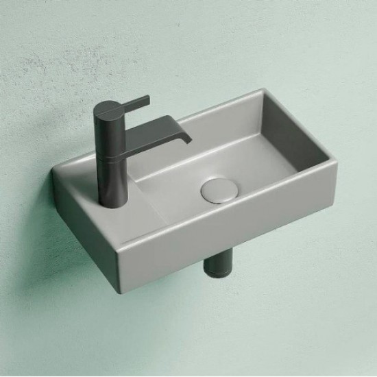 Раковина Ceramica Nova Element 40 см чаша справа антрацит матовый CN6051RMH