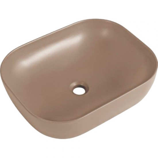 Раковина BelBagno 50 см накладная бежевая матовая BB1302-H316