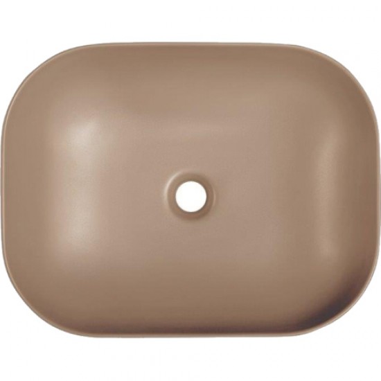 Раковина BelBagno 50 см накладная бежевая матовая BB1302-H316