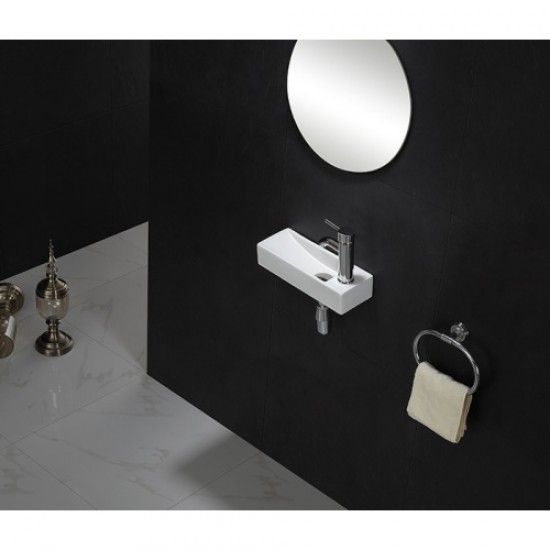 Раковина Ceramalux N 38 см левая 9048FL