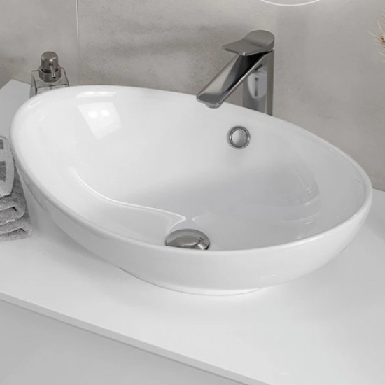 Раковина Velvex 57 см белая 7027A