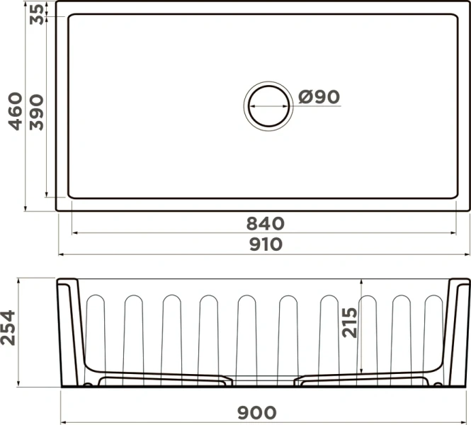 Мойка для кухни Omoikiri Mikura 91-WH Glossy 91 см белая глянцевая 4993260