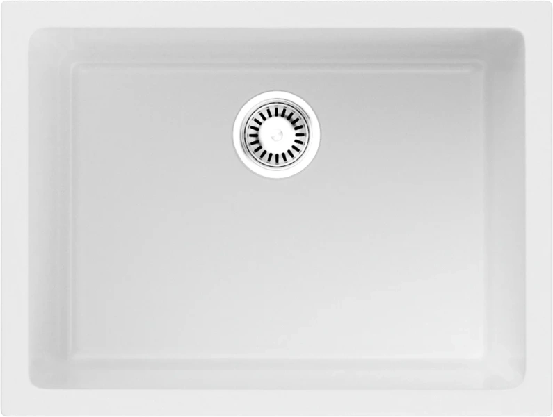 Мойка для кухни Omoikiri Okinoshima 61-U/I-WH Glossy 61 см черная 4993256