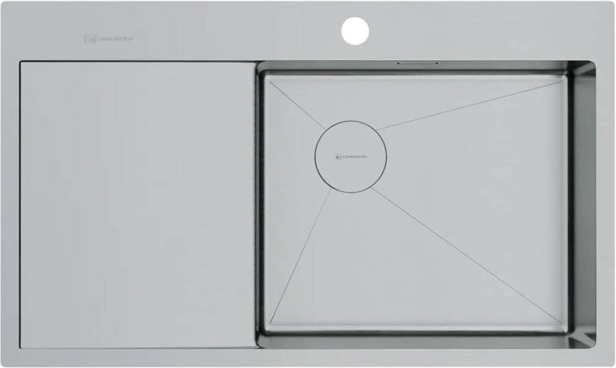 Мойка для кухни Omoikiri Akisame 86-IN-R 86 см правая нержавеющая сталь 4997042
