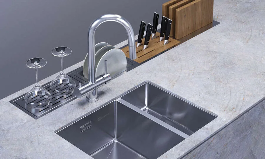 Мойка для кухни Omoikiri Taki 58-2-U/IF-IN 499376 58 см нержавеющая сталь