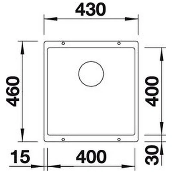 Мойка для кухни Blanco Rotan 400-U 43 см белая 521334