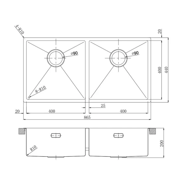 Мойка для кухни Lemark Proran 90 см сталь 9937137