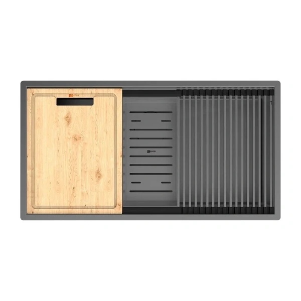 Мойка для кухни Lemark Tabaga 82 см графит 9936135