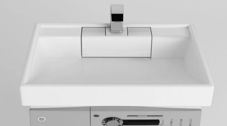 Раковина над стиральной машиной Акватон Рейн 60 см белая 1A72103KRW010