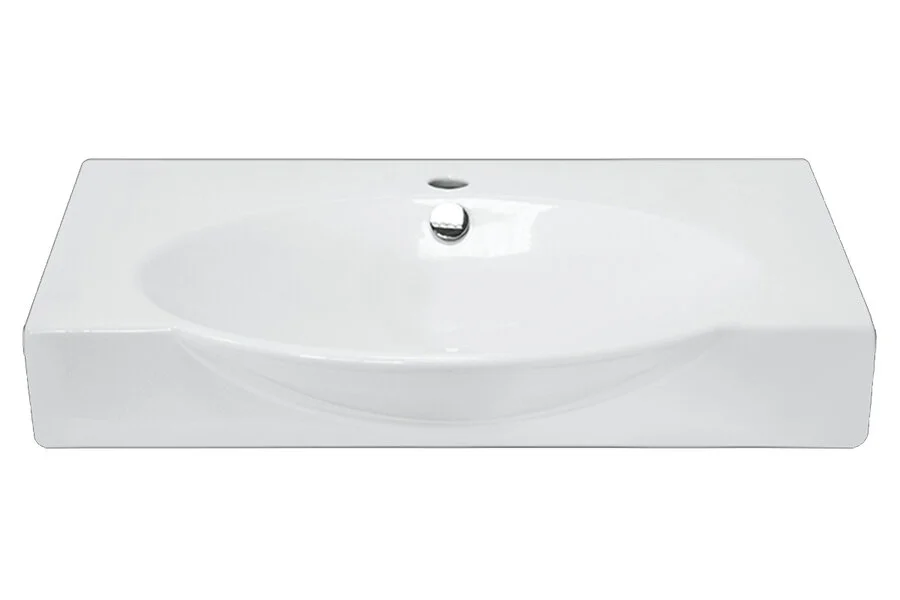 Раковина Sanita Luxe Infinity 65 см прямоугольная WB.FN/Infinity/65-C/WHT.G/S1