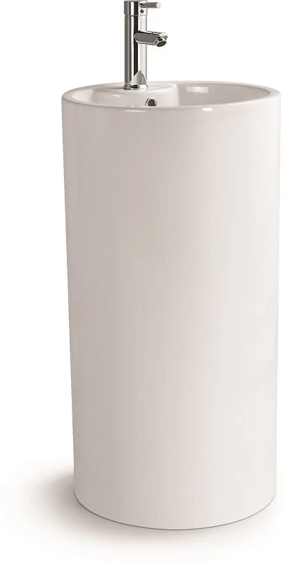 Раковина напольная SantiLine 46 см белая SL-4003