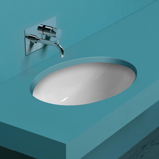 Раковина Simas Top e lavabi d'Arredo 58 см под столешницу, белая S 53 BI