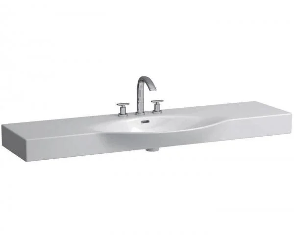 Раковина Laufen Palace 150 см подвесная, с 1 отверстием для смесителя 8.1170.6.000.104.1