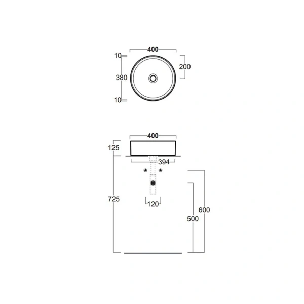Раковина Simas Folio 40 см белая FO01bi