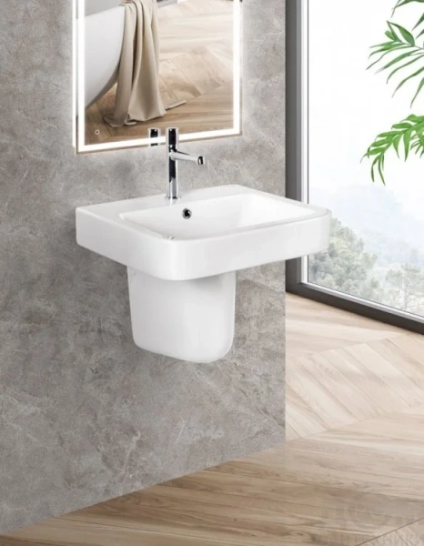 Раковина BelBagno Albano BB120L 55 см белая