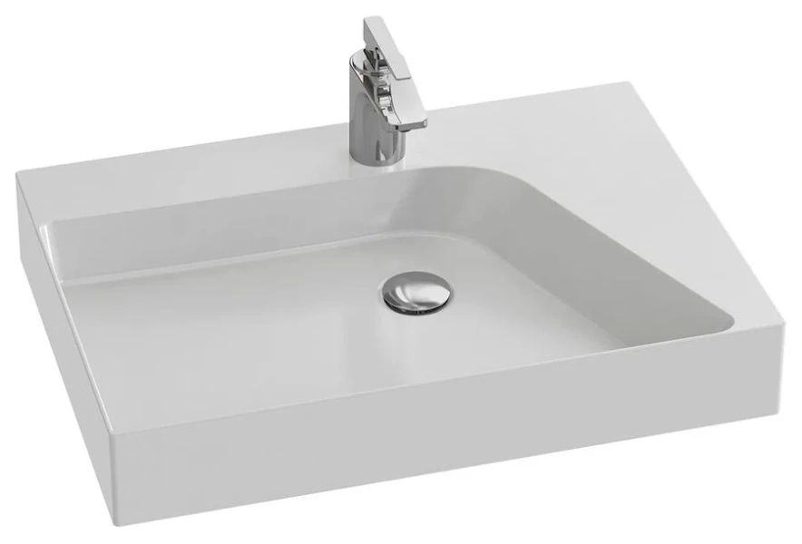 Раковина Jacob Delafon Rythmic Pure 65 см левая, белая EVN112-00