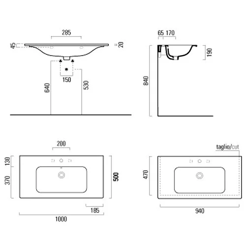 Раковина GSI Pura 8823