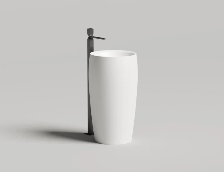 Раковина напольная Salini Alda 03 белый матовый 130321M