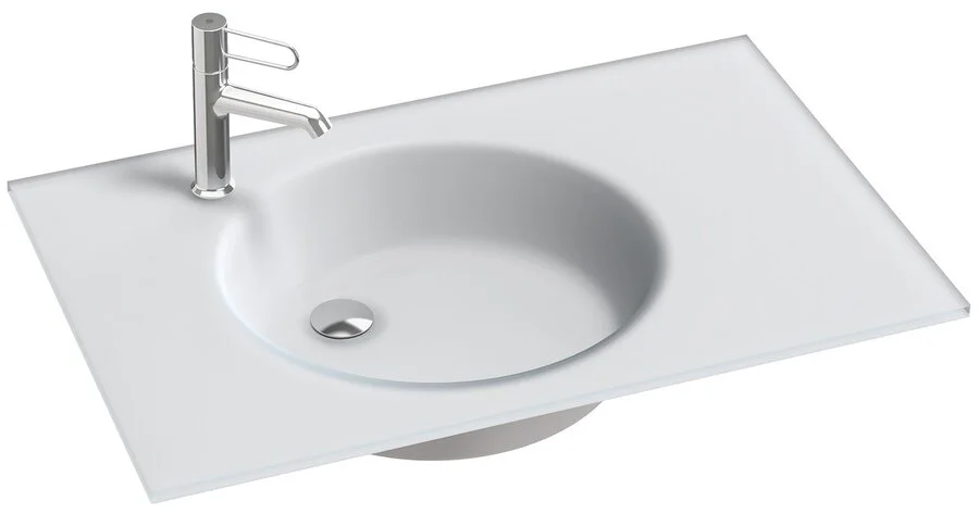 Раковина Jacob Delafon Odeon Rive Gauche EB2564-DE 101 см стеклянная