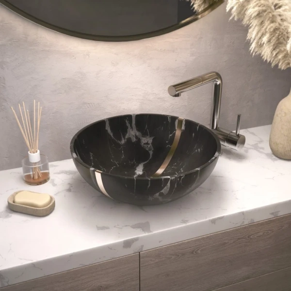 Раковина Omoikiri Hitomi Bl-Marble 41 см черная 4972077