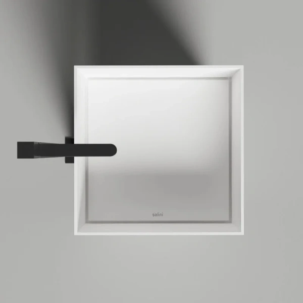 Раковина напольная Salini Armonia Square 01 белая глянцевая 130511G