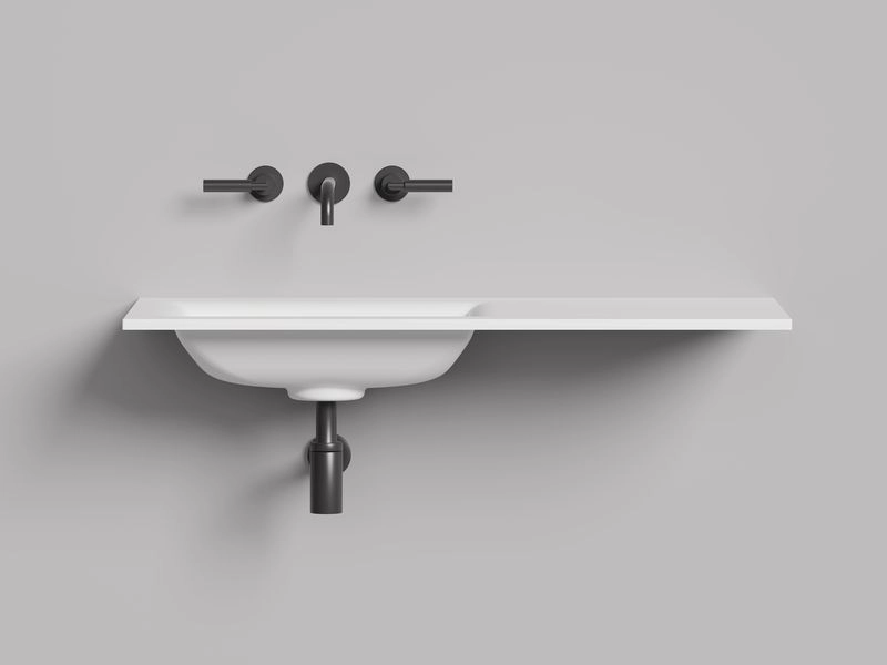 Раковина Salini Onda Flow Square 200 см белый матовый 1402206MN