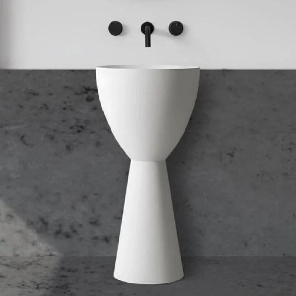 Раковина напольная Abber Stein с донным клапаном AS2507