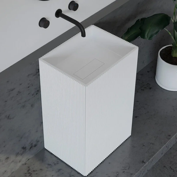 Раковина Abber Stein 50 см белая матовая AS2503-H