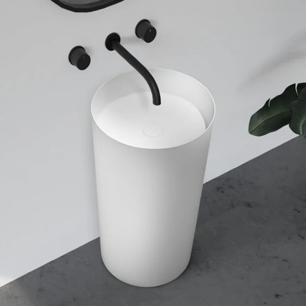 Раковина напольная Abber Stein искусственный камень AS2506