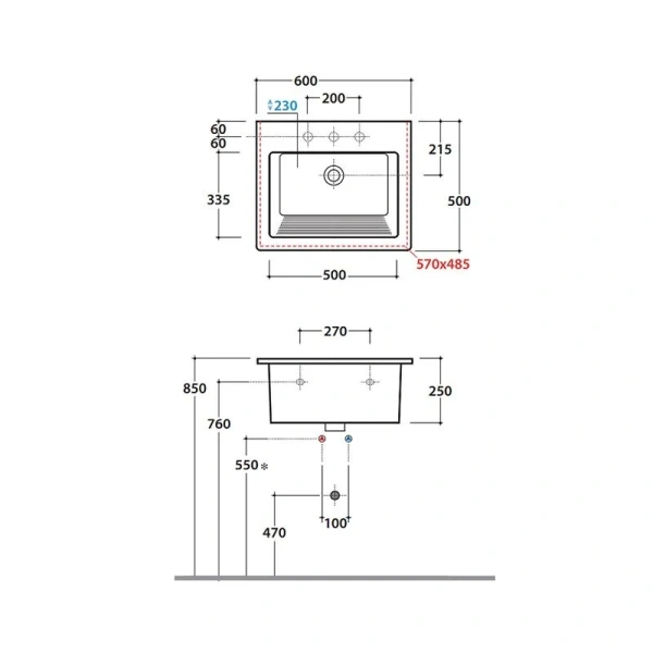 Раковина Globo Forty3 60 см белая FO063.BI*1