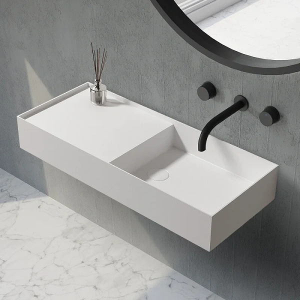 Раковина Abber Stein 80 см белая матовая AS2648