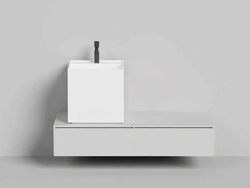 Раковина Salini Armonia Square Top 03 45 см квадратная 130513TG